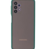 Coque Rigide Combinaison de Couleurs pour Samsung Galaxy A32 5G Vert Foncé