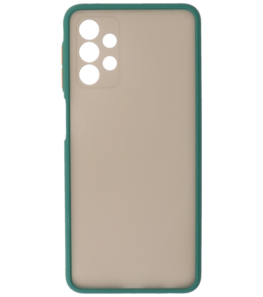 Color Combination Hard Case for Samsung Galaxy A32 5G Dark Green