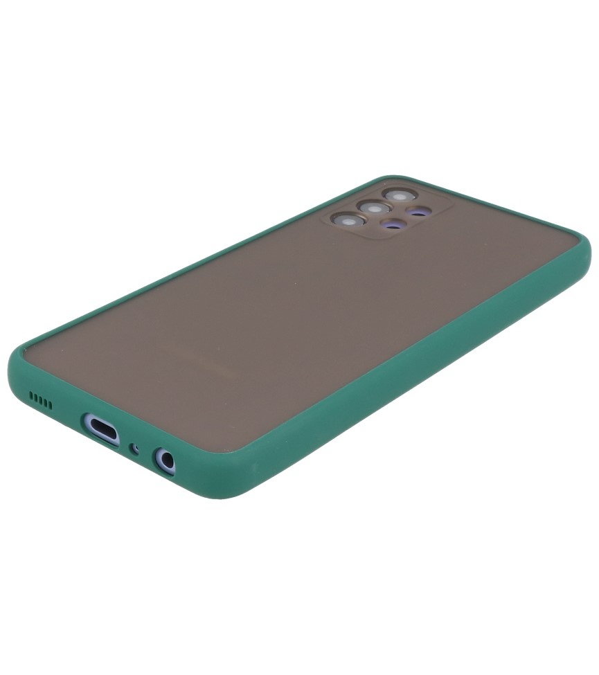 Coque Rigide Combinaison de Couleurs pour Samsung Galaxy A32 5G Vert Foncé