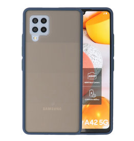 Farvekombination Hårdt etui Samsung Galaxy A42 5G Blå