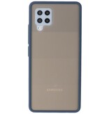 Custodia rigida con combinazione di colori per Samsung Galaxy A42 5G blu
