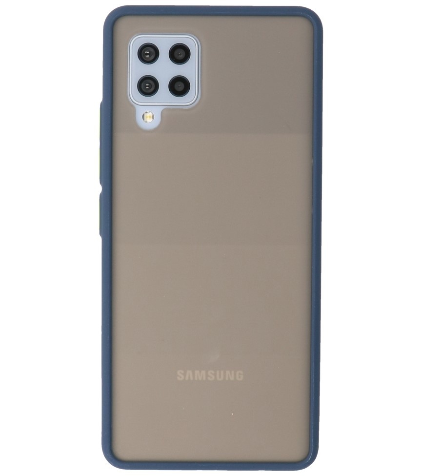 Farvekombination hårdt etui til Samsung Galaxy A42 5G Blå