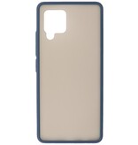 Custodia rigida con combinazione di colori per Samsung Galaxy A42 5G blu