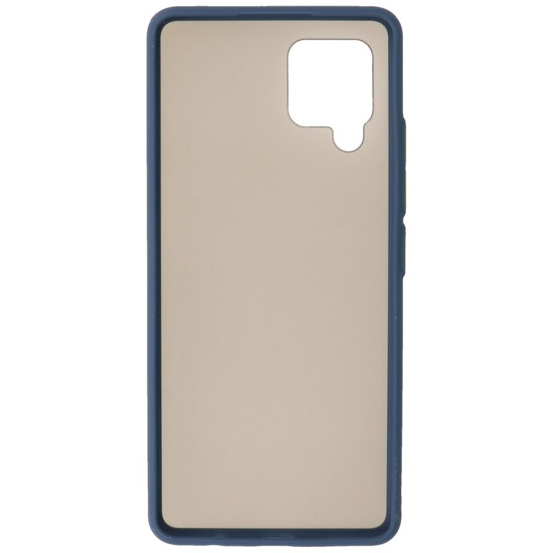 Custodia rigida con combinazione di colori per Samsung Galaxy A42 5G blu