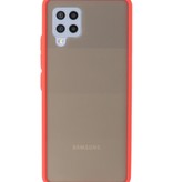 Color Combination Hard Case for Samsung Galaxy A42 5G Red