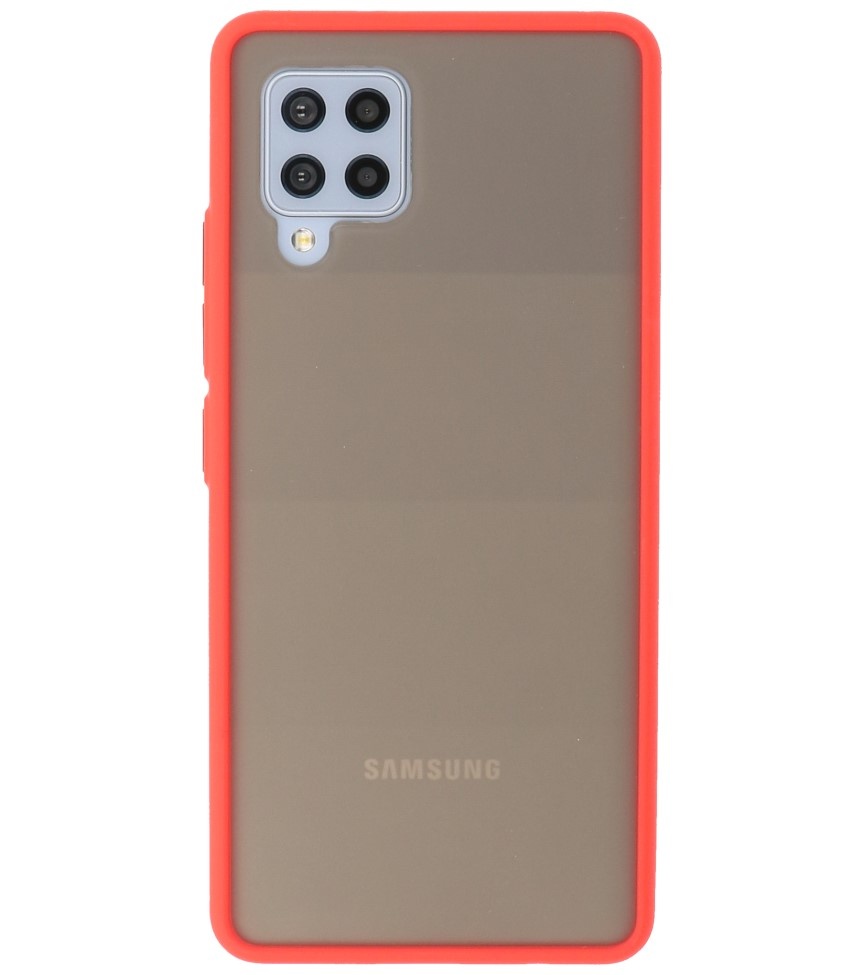 Color Combination Hard Case for Samsung Galaxy A42 5G Red