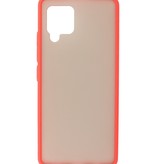 Coque Rigide Combinaison de Couleurs pour Samsung Galaxy A42 5G Rouge