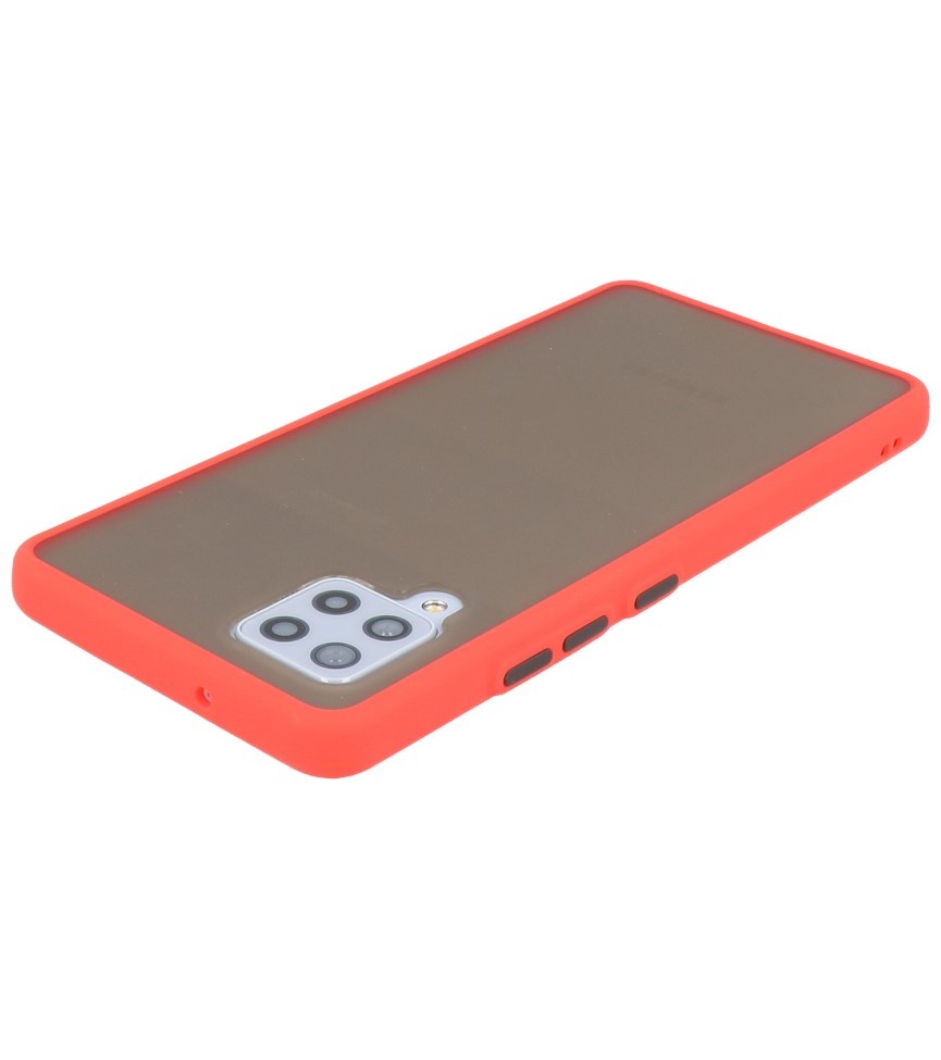 Coque Rigide Combinaison de Couleurs pour Samsung Galaxy A42 5G Rouge