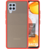 Farvekombination hårdt etui til Samsung Galaxy A42 5G Rød