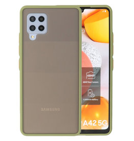 Combinación de colores Estuche rígido Samsung Galaxy A42 5G Verde