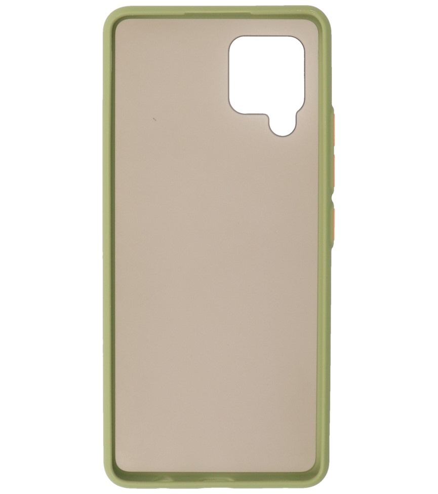 Color Combination Hard Case for Samsung Galaxy A42 5G Green