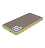 Custodia rigida con combinazione di colori per Samsung Galaxy A42 5G verde