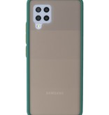 Color Combination Hard Case for Samsung Galaxy A42 5G Dark Green