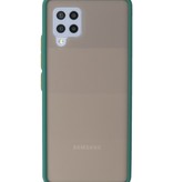 Farvekombination hårdt etui til Samsung Galaxy A42 5G mørkegrøn
