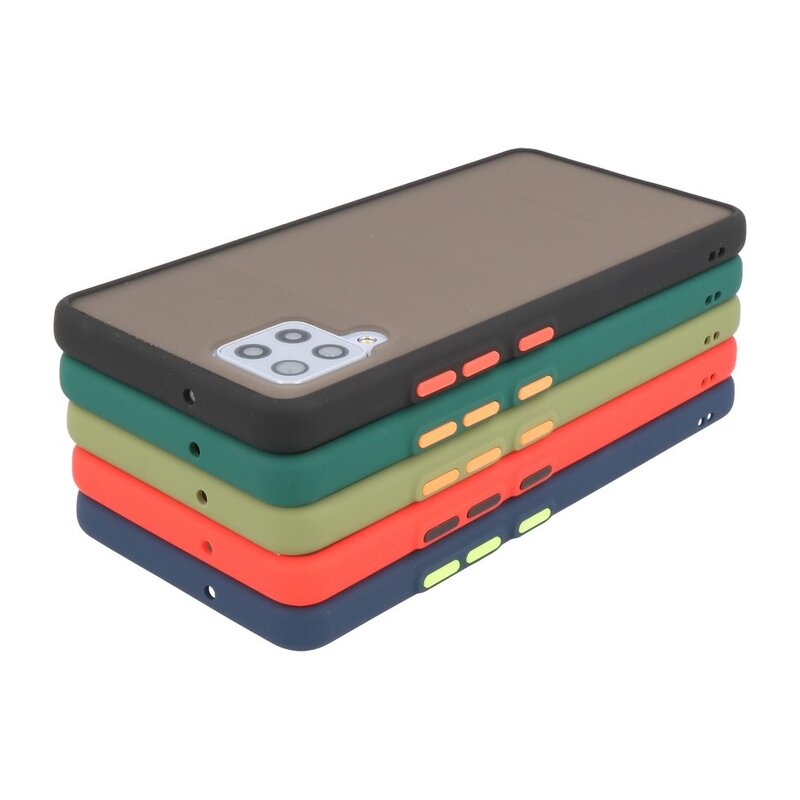 Kleurcombinatie Hard Case voor Samsung Galaxy A42 5G Zwart