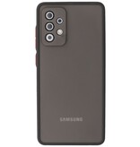 Estuche rígido con combinación de colores para Samsung Galaxy A72 5G Negro