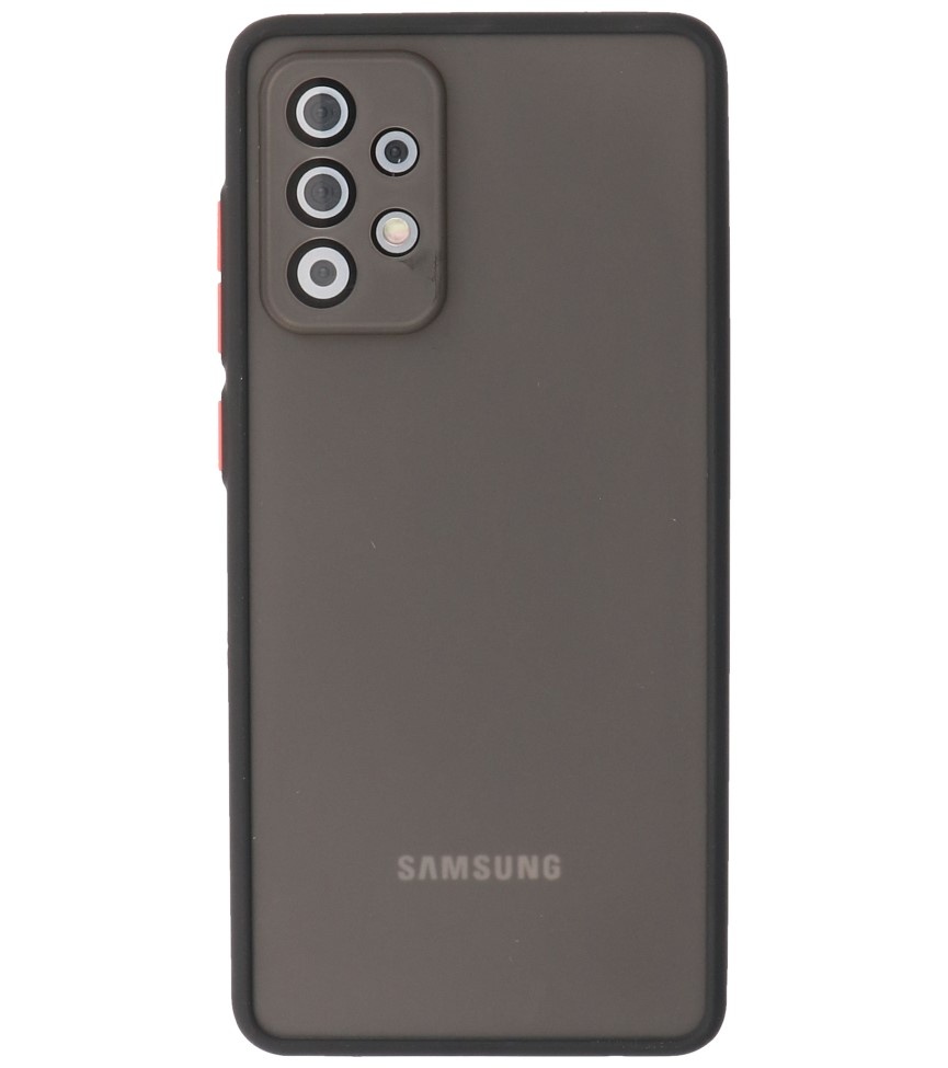 Color Combination Hard Case for Samsung Galaxy A72 5G Black