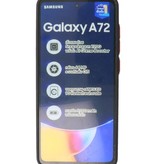 Custodia rigida con combinazione di colori per Samsung Galaxy A72 5G nera