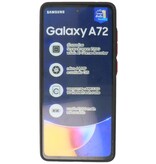 Estuche rígido con combinación de colores para Samsung Galaxy A72 5G Negro