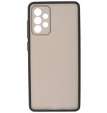 Estuche rígido con combinación de colores para Samsung Galaxy A72 5G Negro