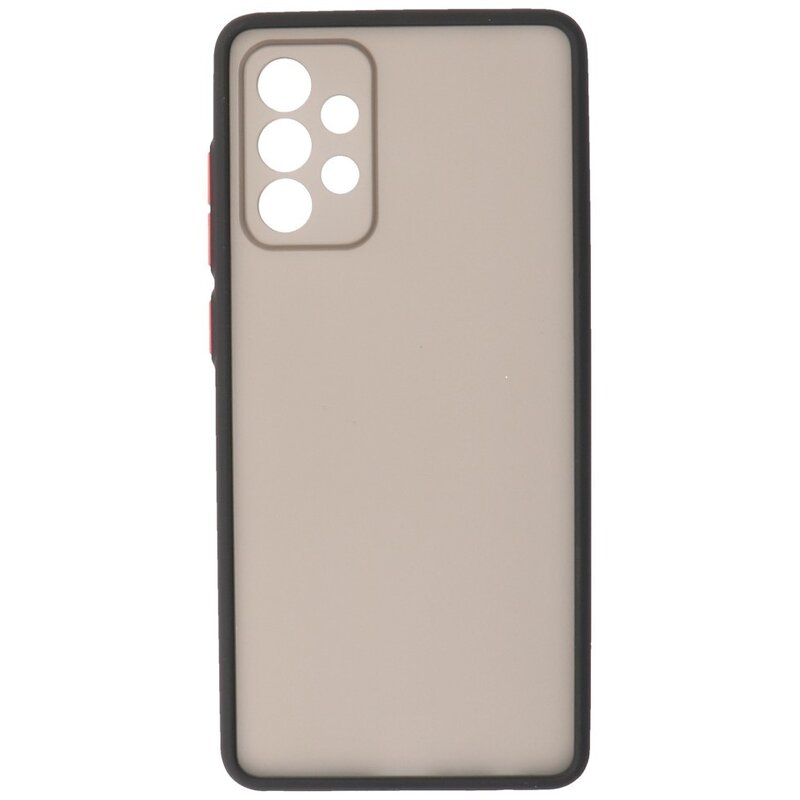 Custodia rigida con combinazione di colori per Samsung Galaxy A72 5G nera