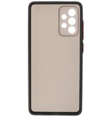 Estuche rígido con combinación de colores para Samsung Galaxy A72 5G Negro