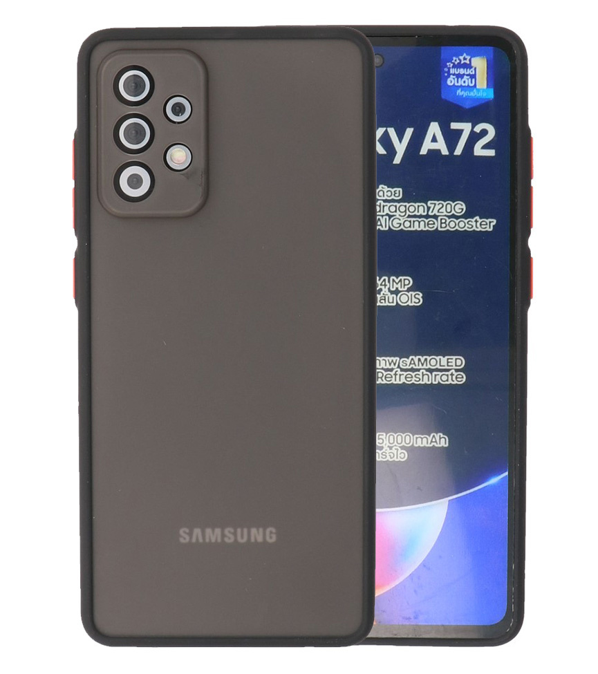 Kleurcombinatie Hard Case voor Samsung Galaxy A72 5G Zwart
