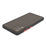 Estuche rígido con combinación de colores para Samsung Galaxy A72 5G Negro