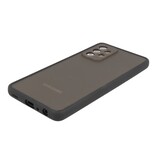 Estuche rígido con combinación de colores para Samsung Galaxy A72 5G Negro