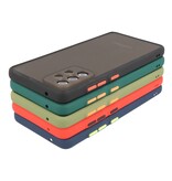Estuche rígido con combinación de colores para Samsung Galaxy A72 5G Negro