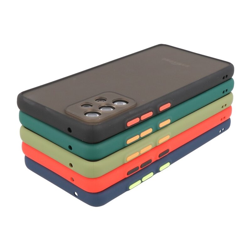 Kleurcombinatie Hard Case voor Samsung Galaxy A72 5G Zwart