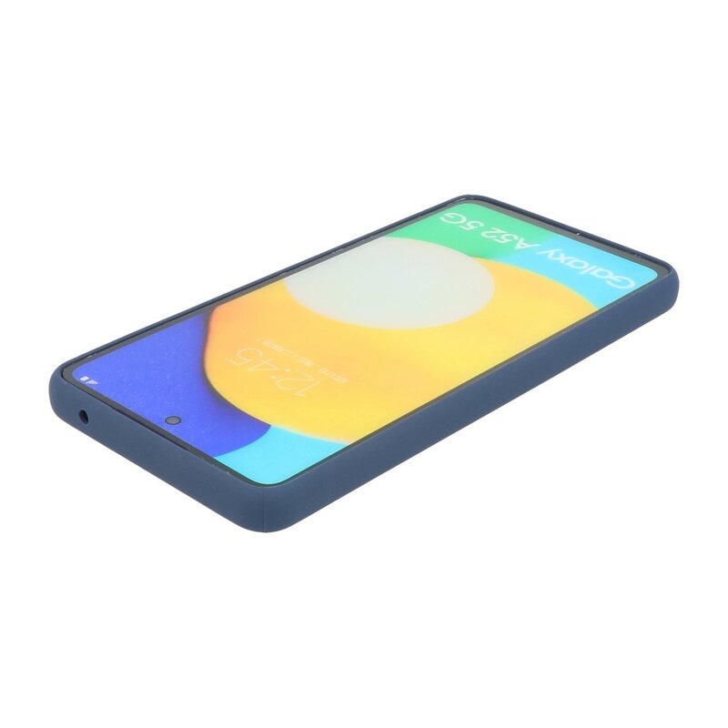 Custodia rigida con combinazione di colori per Samsung Galaxy A72 5G blu