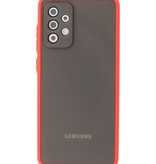 Color Combination Hard Case for Samsung Galaxy A72 5G Red