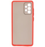 Custodia rigida con combinazione di colori per Samsung Galaxy A72 5G rossa