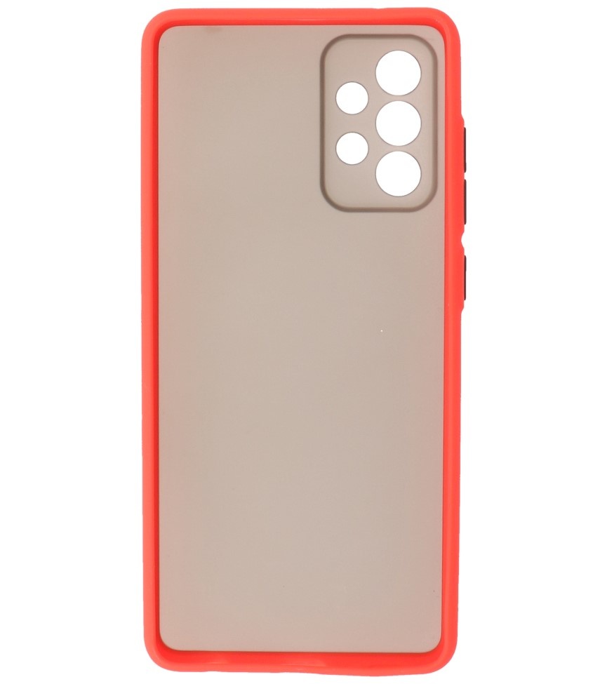 Color Combination Hard Case for Samsung Galaxy A72 5G Red