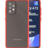 Color Combination Hard Case for Samsung Galaxy A72 5G Red