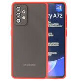 Coque Rigide Combinaison de Couleurs pour Samsung Galaxy A72 5G Rouge