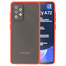 Combinación de colores Estuche rígido Samsung Galaxy A72 5G Rojo