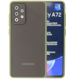 Color Combination Hard Case for Samsung Galaxy A72 5G Green