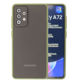 Combinación de colores Estuche rígido Samsung Galaxy A72 5G Verde