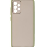 Coque Rigide Combinaison de Couleurs pour Samsung Galaxy A72 5G Vert