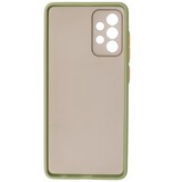 Custodia rigida con combinazione di colori per Samsung Galaxy A72 5G verde