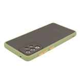 Custodia rigida con combinazione di colori per Samsung Galaxy A72 5G verde