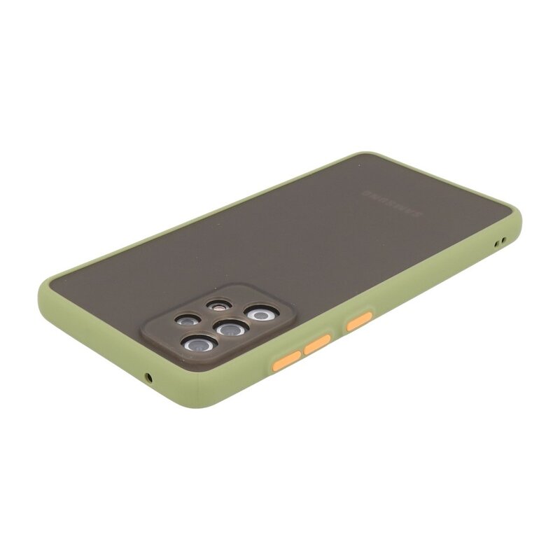 Color Combination Hard Case for Samsung Galaxy A72 5G Green