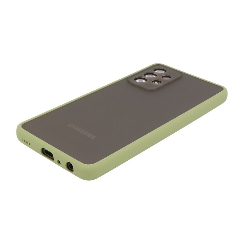 Color Combination Hard Case for Samsung Galaxy A72 5G Green