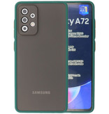 Color Combination Hard Case for Samsung Galaxy A72 5G Dark Green