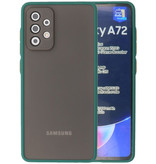 Farvekombination hårdt etui til Samsung Galaxy A72 5G mørkegrøn