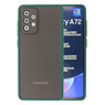 Combinazione di colori Custodia rigida per Samsung Galaxy A72 5G Verde scuro