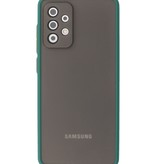 Color Combination Hard Case for Samsung Galaxy A72 5G Dark Green