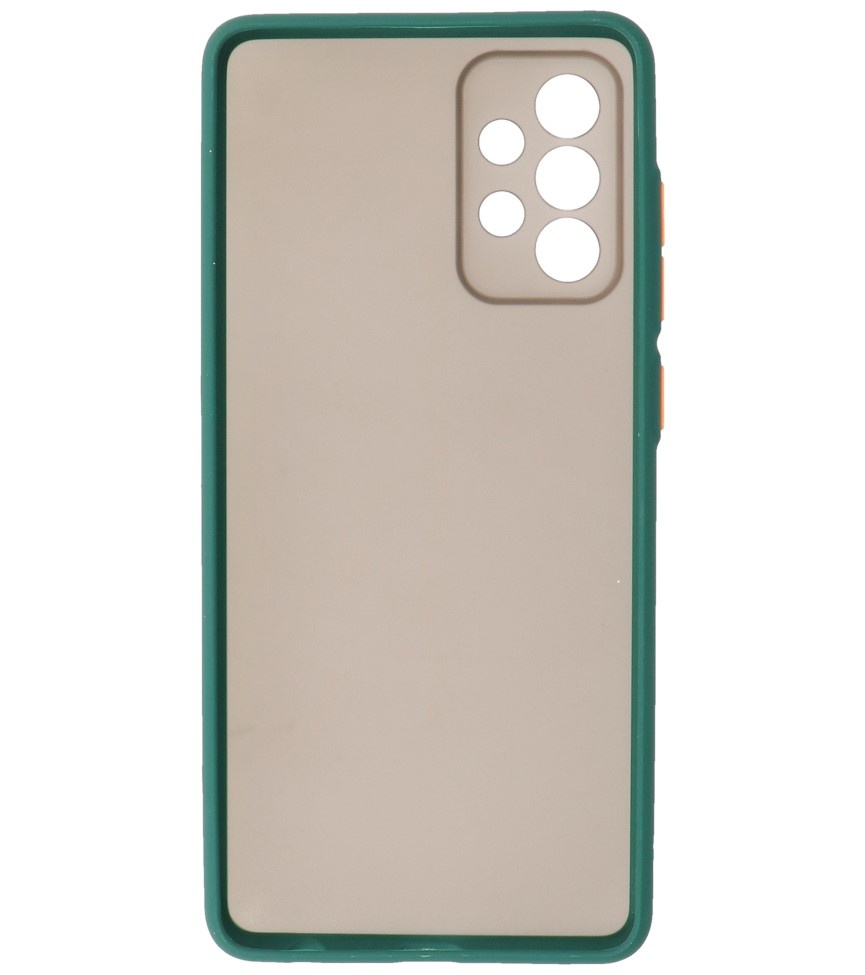 Farbkombination Hard Case für Samsung Galaxy A72 5G Dunkelgrün